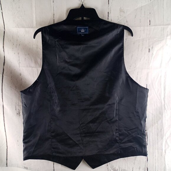 Moss 1851 Black Paisley 6 Button Men's Dress Vest Size XL - Picture 9 of 14